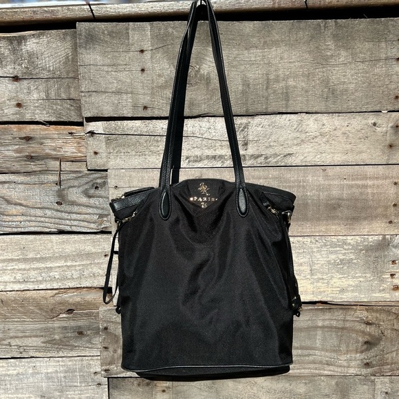 JPK Paris 75 Handbags - 🌻JPK Paris 75 Black Nylon  & Leather Shoulder Bag